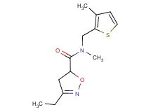 3-ethyl-N-methyl-N-[(3-methyl-2-thienyl)methyl]-4,5-dihydroisoxazole-5-carboxamide