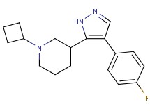 1-cyclobutyl-3-[4-(4-fluorophenyl)-1H-pyrazol-5-yl]piperidine