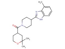 2-{1-[(2,2-dimethyltetrahydro-2H-pyran-4-yl)carbonyl]-4-piperidinyl}-4-methyl-1H-benzimidazole