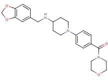 N-(1,3-benzodioxol-5-ylmethyl)-1-[4-(4-morpholinylcarbonyl)phenyl]-4-piperidinamine