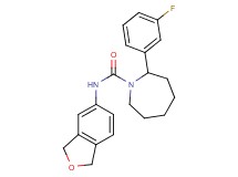 N-(1,3-dihydro-2-benzofuran-5-yl)-2-(3-fluorophenyl)azepane-1-carboxamide
