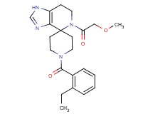 1'-(2-ethylbenzoyl)-5-(methoxyacetyl)-1,5,6,7-tetrahydrospiro[imidazo[4,5-c]pyridine-4,4'-piperidine]