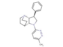 (2R*,3S*,6R*)-5-(6-methyl-3-pyridazinyl)-3-phenyl-1,5-diazatricyclo[5.2.2.0~2,6~]undecane