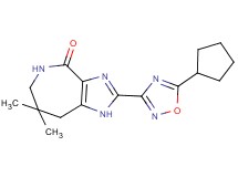 2-(5-cyclopentyl-1,2,4-oxadiazol-3-yl)-7,7-dimethyl-5,6,7,8-tetrahydroimidazo[4,5-c]azepin-4(1H)-one