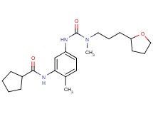 N-{2-methyl-5-[({methyl[3-(tetrahydrofuran-2-yl)propyl]amino}carbonyl)amino]phenyl}cyclopentanecarboxamide