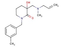 3-{[allyl(methyl)amino]methyl}-3-hydroxy-1-(3-methylbenzyl)piperidin-2-one