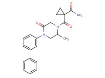 1-{[4-(3-biphenylyl)-2-methyl-5-oxo-1-piperazinyl]carbonyl}cyclopropanecarboxamide