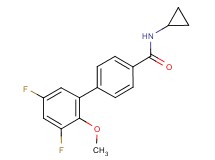 N-cyclopropyl-3',5'-difluoro-2'-methoxybiphenyl-4-carboxamide