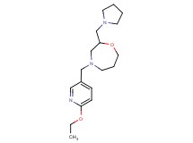 4-[(6-ethoxypyridin-3-yl)methyl]-2-(pyrrolidin-1-ylmethyl)-1,4-oxazepane