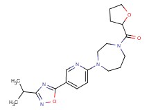 1-[5-(3-isopropyl-1,2,4-oxadiazol-5-yl)pyridin-2-yl]-4-(tetrahydrofuran-2-ylcarbonyl)-1,4-diazepane