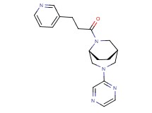 (1S*,5R*)-3-(2-pyrazinyl)-6-[3-(3-pyridinyl)propanoyl]-3,6-diazabicyclo[3.2.2]nonane