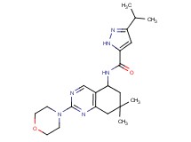 N-(7,7-dimethyl-2-morpholin-4-yl-5,6,7,8-tetrahydroquinazolin-5-yl)-3-isopropyl-1H-pyrazole-5-carboxamide