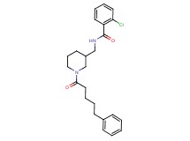 2-chloro-N-{[1-(5-phenylpentanoyl)-3-piperidinyl]methyl}benzamide