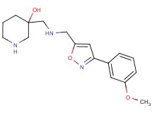 3-[({[3-(3-methoxyphenyl)-5-isoxazolyl]methyl}amino)methyl]-3-piperidinol dihydrochloride