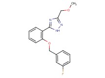 5-{2-[(3-fluorobenzyl)oxy]phenyl}-3-(methoxymethyl)-1H-1,2,4-triazole