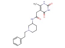 2-(6-methyl-2,4-dioxo-1,2,3,4-tetrahydro-5-pyrimidinyl)-N-[1-(2-phenylethyl)-3-piperidinyl]acetamide