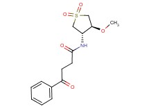 N-[(3S*,4S*)-4-methoxy-1,1-dioxidotetrahydro-3-thienyl]-4-oxo-4-phenylbutanamide