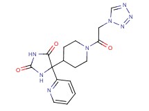 5-pyridin-2-yl-5-[1-(1H-tetrazol-1-ylacetyl)piperidin-4-yl]imidazolidine-2,4-dione
