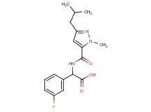 (3-fluorophenyl){[(3-isobutyl-1-methyl-1H-pyrazol-5-yl)carbonyl]amino}acetic acid