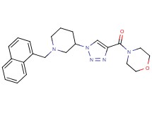 4-({1-[1-(1-naphthylmethyl)-3-piperidinyl]-1H-1,2,3-triazol-4-yl}carbonyl)morpholine