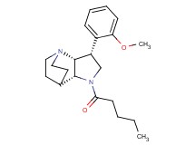(3R*,3aR*,7aR*)-3-(2-methoxyphenyl)-1-pentanoyloctahydro-4,7-ethanopyrrolo[3,2-b]pyridine
