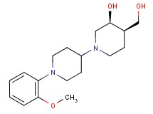 (3S*,4R*)-4-(hydroxymethyl)-1'-(2-methoxyphenyl)-1,4'-bipiperidin-3-ol