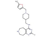 N-({1-[(5-methyl-2-furyl)methyl]-4-piperidinyl}methyl)-6,7,8,9-tetrahydro-5H-pyrimido[4,5-d]azepin-4-amine dihydrochloride