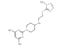 1-(4,6-dimethylpyrimidin-2-yl)-N-{2-[(1-methyl-1H-tetrazol-5-yl)thio]ethyl}piperidin-4-amine