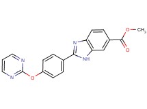 methyl 2-[4-(pyrimidin-2-yloxy)phenyl]-1H-benzimidazole-6-carboxylate