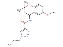 1-(2-aminoethyl)-N-(6-methoxy-2,2-dimethyl-3,4-dihydro-2H-chromen-4-yl)-1H-1,2,3-triazole-4-carboxamide