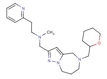 N-methyl-2-(2-pyridinyl)-N-{[5-(tetrahydro-2H-pyran-2-ylmethyl)-5,6,7,8-tetrahydro-4H-pyrazolo[1,5-a][1,4]diazepin-2-yl]methyl}ethanamine