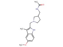 N-({1-[(5-methoxy-3-methyl-1H-indol-2-yl)methyl]pyrrolidin-3-yl}methyl)acetamide