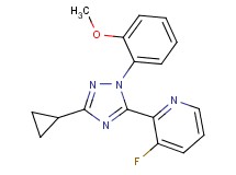 2-[3-cyclopropyl-1-(2-methoxyphenyl)-1H-1,2,4-triazol-5-yl]-3-fluoropyridine