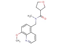 N-[(8-methoxyquinolin-5-yl)methyl]-N-methyltetrahydrofuran-3-carboxamide