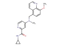 N-cyclopropyl-4-[[(8-methoxy-5-quinolinyl)methyl](methyl)amino]-2-pyridinecarboxamide