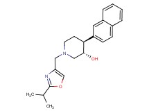 (3S*,4S*)-1-[(2-isopropyl-1,3-oxazol-4-yl)methyl]-4-(2-naphthyl)piperidin-3-ol
