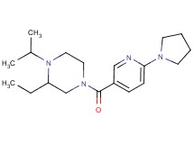 2-ethyl-1-isopropyl-4-[(6-pyrrolidin-1-ylpyridin-3-yl)carbonyl]piperazine