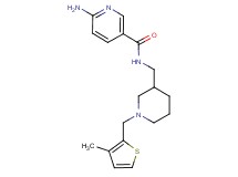 6-amino-N-({1-[(3-methyl-2-thienyl)methyl]piperidin-3-yl}methyl)nicotinamide