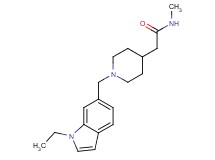 2-{1-[(1-ethyl-1H-indol-6-yl)methyl]piperidin-4-yl}-N-methylacetamide