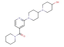 1'-[4-(1-piperidinylcarbonyl)-2-pyridinyl]-1,4'-bipiperidin-4-ol
