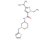 1-ethyl-3-isopropyl-N-[1-(2-thienylmethyl)-3-piperidinyl]-1H-pyrazole-5-carboxamide
