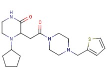 4-cyclopentyl-3-{2-oxo-2-[4-(2-thienylmethyl)-1-piperazinyl]ethyl}-2-piperazinone
