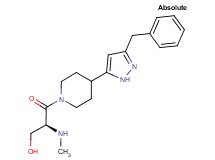 (2S)-3-[4-(3-benzyl-1H-pyrazol-5-yl)-1-piperidinyl]-2-(methylamino)-3-oxo-1-propanol hydrochloride