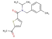 5-acetyl-N-isopropyl-N-(3-methylbenzyl)thiophene-2-carboxamide