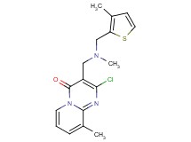 2-chloro-9-methyl-3-({methyl[(3-methyl-2-thienyl)methyl]amino}methyl)-4H-pyrido[1,2-a]pyrimidin-4-one