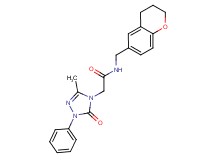 N-(3,4-dihydro-2H-chromen-6-ylmethyl)-2-(3-methyl-5-oxo-1-phenyl-1,5-dihydro-4H-1,2,4-triazol-4-yl)acetamide