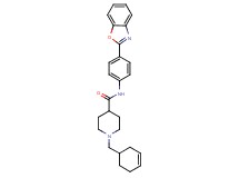 N-[4-(1,3-benzoxazol-2-yl)phenyl]-1-(3-cyclohexen-1-ylmethyl)-4-piperidinecarboxamide