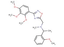1-(2-methoxyphenyl)-N-methyl-N-{[3-(2,3,4-trimethoxyphenyl)-1,2,4-oxadiazol-5-yl]methyl}ethanamine