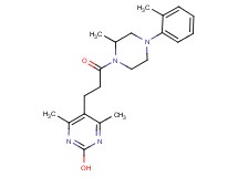 4,6-dimethyl-5-{3-[2-methyl-4-(2-methylphenyl)-1-piperazinyl]-3-oxopropyl}-2-pyrimidinol