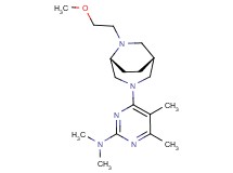 4-[(1R*,5R*)-6-(2-methoxyethyl)-3,6-diazabicyclo[3.2.2]non-3-yl]-N,N,5,6-tetramethylpyrimidin-2-amine